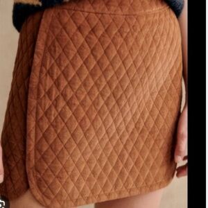 Sezane Tania Skirt in Camel Corduroy, 38